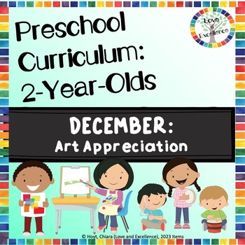 Preview of Toddler Activities Monthly 2 Year Old Preschool Curriculum Art Appreciation