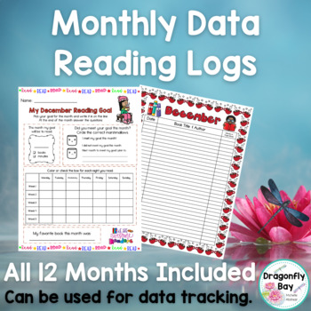 Preview of Monthly Data Tracking Reading Logs