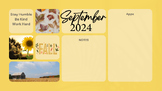 Monthly Desktop Wallpaper Organized Background 2024: September