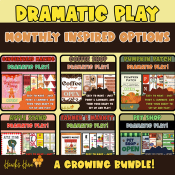 Preview of Monthly Dramatic Play - GROWING BUNDLE