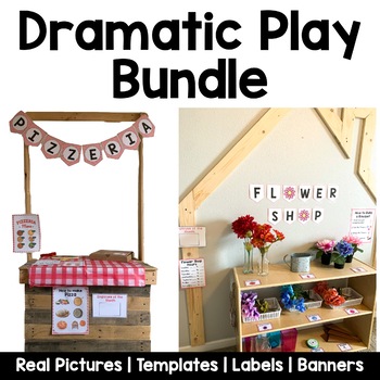 Preview of Monthly Dramatic Play Growing Bundle | Real Pictures
