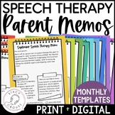 Monthly Newsletter Templates for Speech Therapy SLPs Edita
