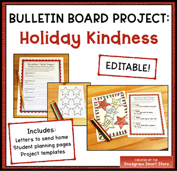 Preview of December Bulletin Board Project: Holiday Kindness
