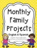 Monthly Family Projects (English & Spanish)