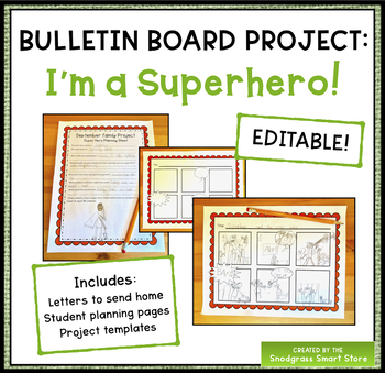 Preview of Super Hero Bulletin Board Project: What's Your Super Power?