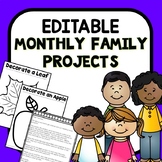 Monthly Family Projects for Preschool and Kindergarten