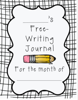 Preview of Monthly Free-Writing Journal, can be easily used for Distance Learning!