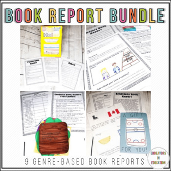Preview of Monthly Genre Book Report Bundle