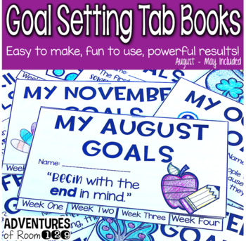 Preview of Monthly Goal Setting Tab Books
