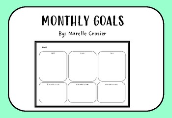 Preview of Monthly Goals