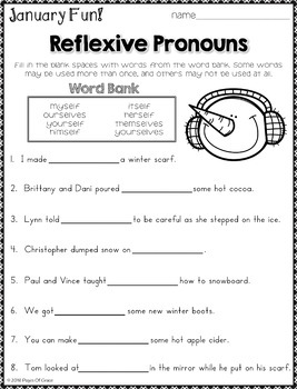 grammar worksheets for january 2nd 3rd grade distance learning