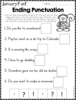 grammar worksheets for january 2nd 3rd grade distance learning
