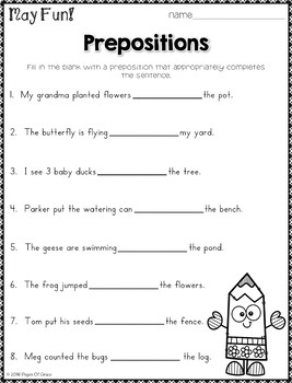 corrupción Panorama Disparidad Grammar Worksheet for May (2nd & 3rd Grade) | Distance Learning | TPT
