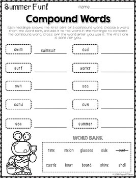 grammar worksheets for summer 2nd 3rd grade distance learning