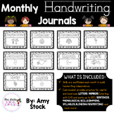 Monthly Handwriting Journals