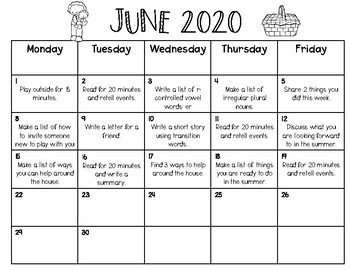 Monthly Homework Calendars by Joyfully Primary | TPT
