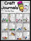 Monthly Journal Craft, Coloring - FULL Year Label Activiti