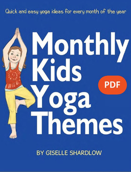 Preview of Yoga Lesson Plans - Monthly Kids Yoga Themes eBook