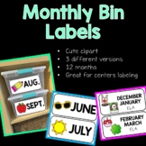 Monthly Labels for Bins