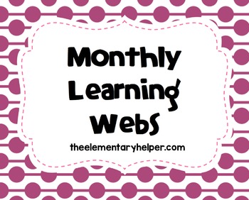 Preview of Monthly Learning Webs