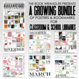 Monthly Library Poster/Bookmark Growing Bundle