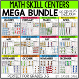 Monthly Math Centers (MEGA BUNDLE - 120 Centers) Grades 3-5