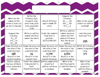 Preview of Monthly Math Prompt Calendars (BLANK MONTHS)! Aligned to GR. 3 CCS HOME SCHOOL
