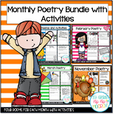 Monthly Math and Literacy Bundle with Games and Activities