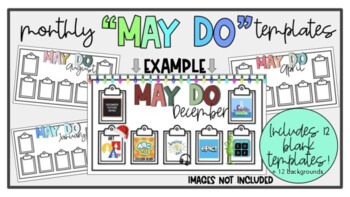 Preview of Monthly May-Do Slide Templates #BTS