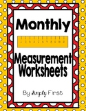 Monthly Measurement Worksheets