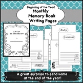 Fun End of Year Memory Book Entry June Writing Journal Tem