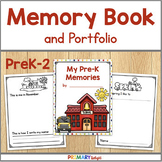 Monthly Memory Book and Portfolio for Preschool, Pre-K, Kindergarten, 1st & 2nd