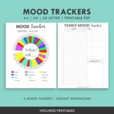 Monthly and Year in Pixels Mood Tracker FREE Printable