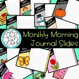 Monthly Morning Journal Slides - Gingham