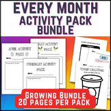 Monthly Morning Work Activity Pack GROWING BUNDLE | Fun Ea