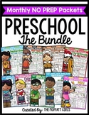 Preschool NO PREP Bundle, Alphabet, Phonics, Shapes, Numbe