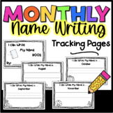 Monthly Name Writing Tracking Pages or Book Preschool / Ki