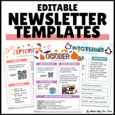 Monthly Newsletter Template Editable | June Classroom News