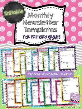 Newsletter Templates ~ Editable by ABCs and IEPs | TpT