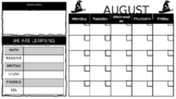 Monthly Newsletter with Calendar EDITABLE (Harry Potter Theme)