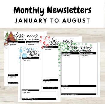 Preview of Monthly Newsletters