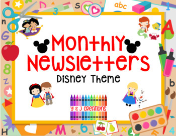 Preview of Monthly Newsletters: Disney Theme