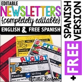 Completely Editable Monthly Newsletter Templates {ENGLISH 
