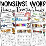 Year-Long Nonsense Word Fluency Practice Activities BUNDLE