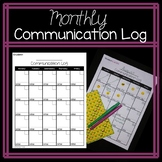 Monthly Parent Communication Log