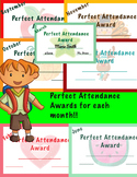 Monthly Perfect Attendance Awards