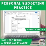 Monthly Personal Budgeting Practice: Taxes, Benefit, Cost 