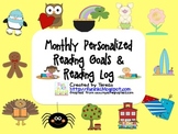 Monthly Personalized Reading Goals and Log