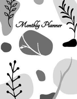 Preview of Monthly Planner