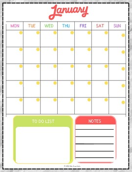 Monthly Planner by Mini Scientists | TPT